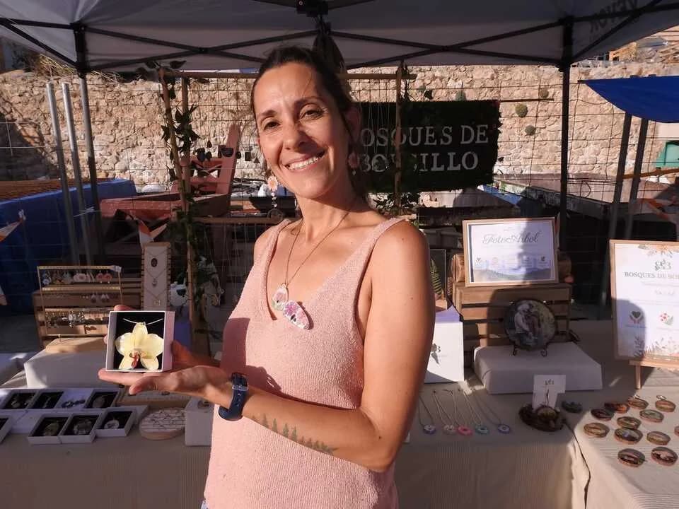 Sara Moreno transforma la naturaleza en arte en Vinuesa
