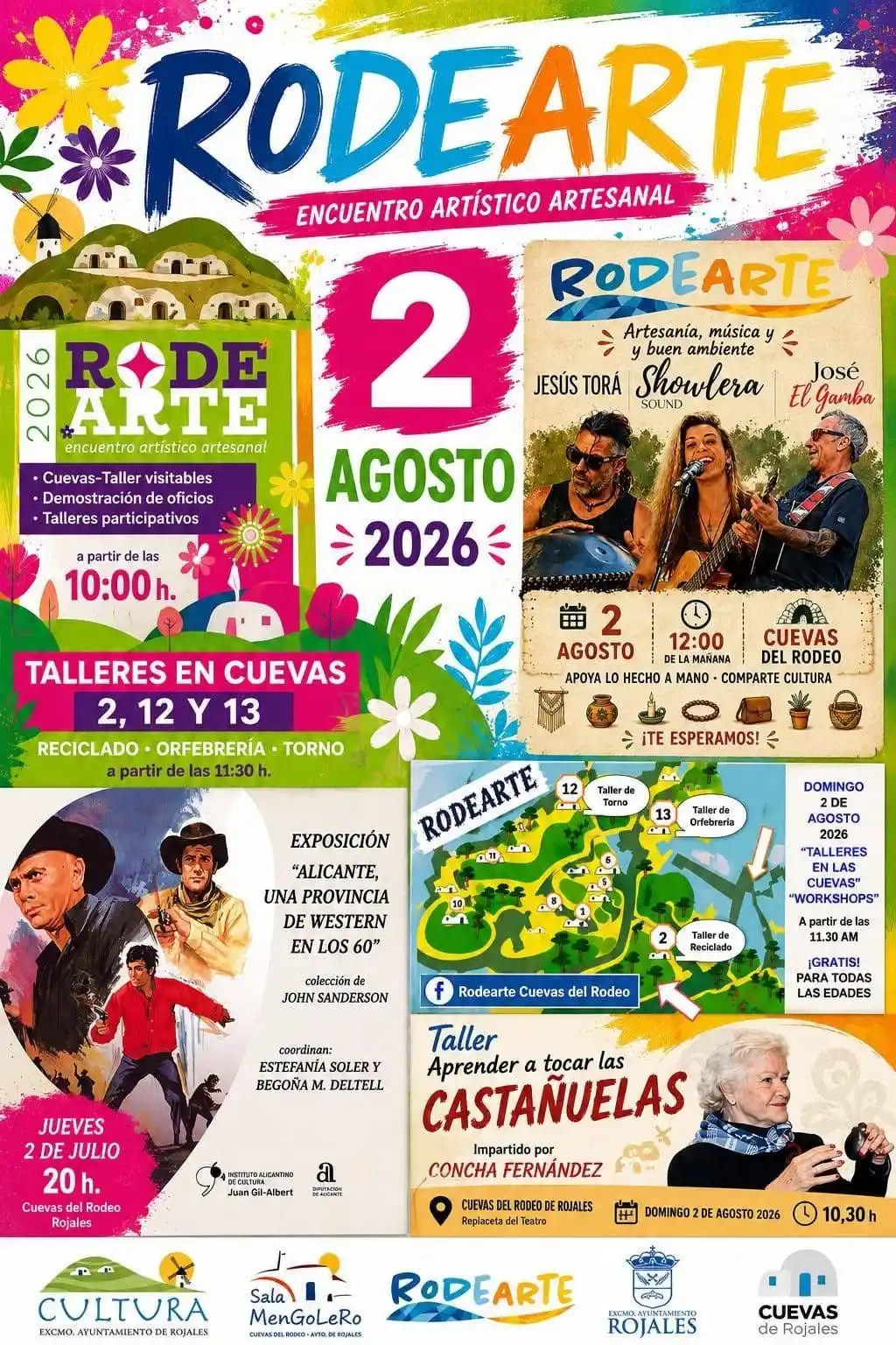 Rojales celebra agosto con arte y música en las Cuevas del Rodeo