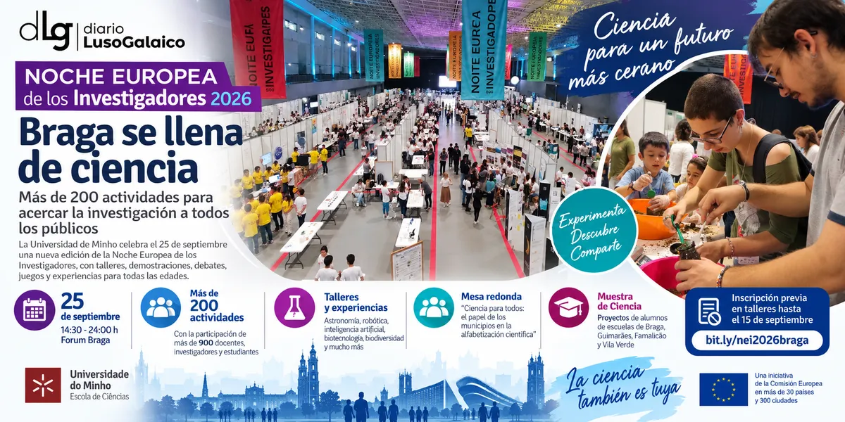Braga celebra la Noche Europea de los Investigadores 2026